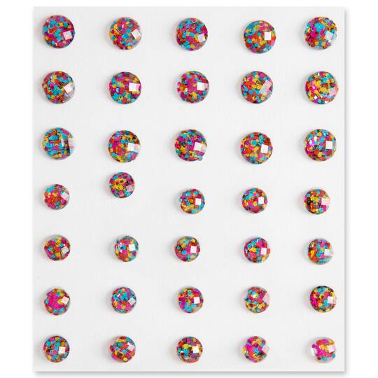 12 Packs: 35 ct. (420 total) Multi Dots Bling Stickers by Recollections™
